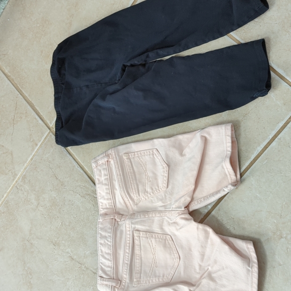 Girls gap pink Bermuda shorts size 6 and black size 6x capri - Picture 9 of 9